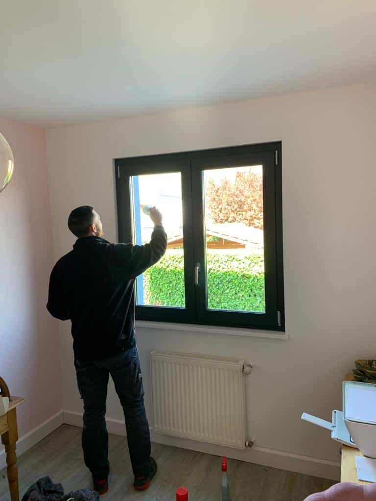 Installation Fenêtre Aluminium Gris Anthracite