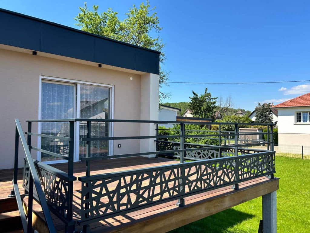 Garde corps en terrasse Design à Wittelsheim