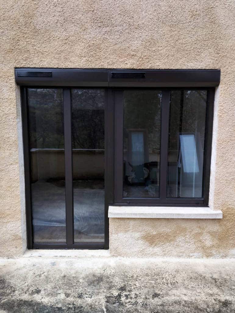 Fenêtre et porte fenêtre noir à Guewenheim